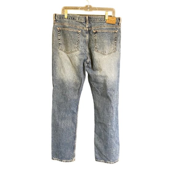 Calvin Klein Jeans Women's 35x30 Blue Light Wash 90s Style Low Rise Straight Leg - Picture 2 of 9